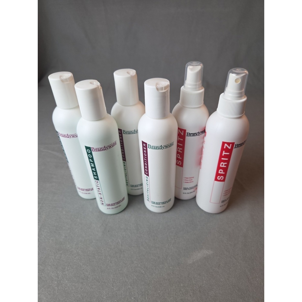 2XBrandywine Wig Hair Care Products 8oz Shampoo, Conditioner and Pump Wig Spray